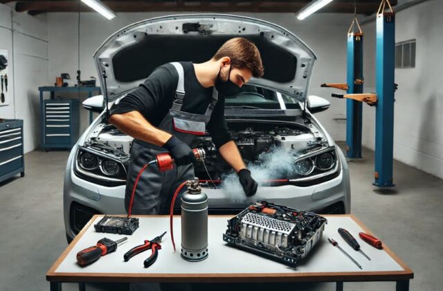 Установка дымового патрона