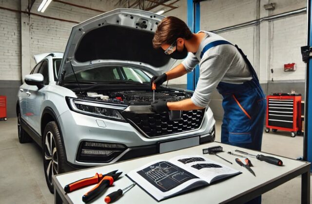 Установка замков на капот